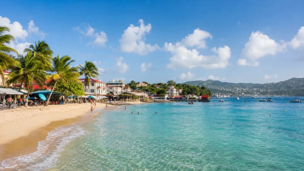 Plage de l Anse Mitan aux Trois-Ilets en Martinique