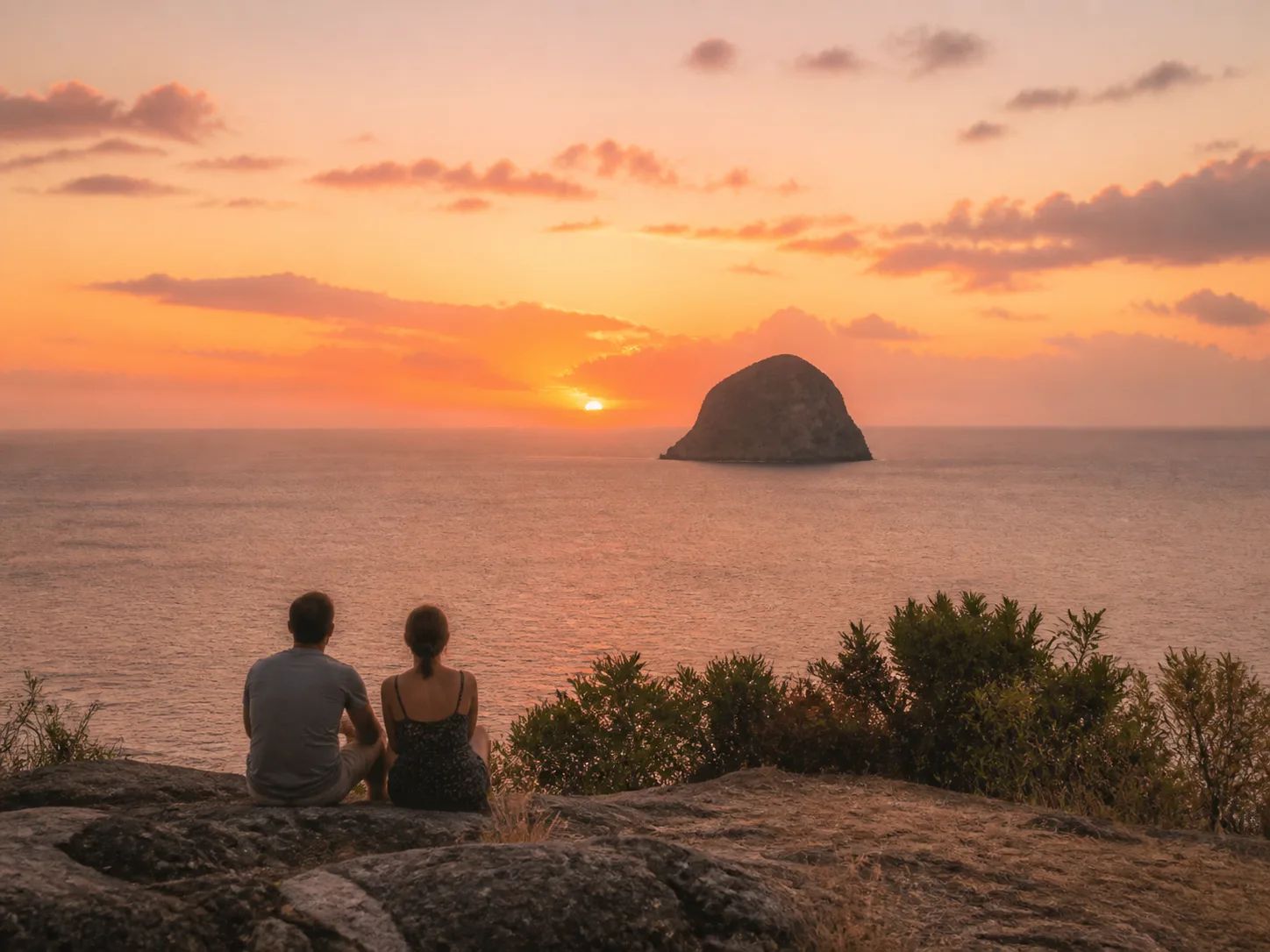 Coucher de soleil en Martinique