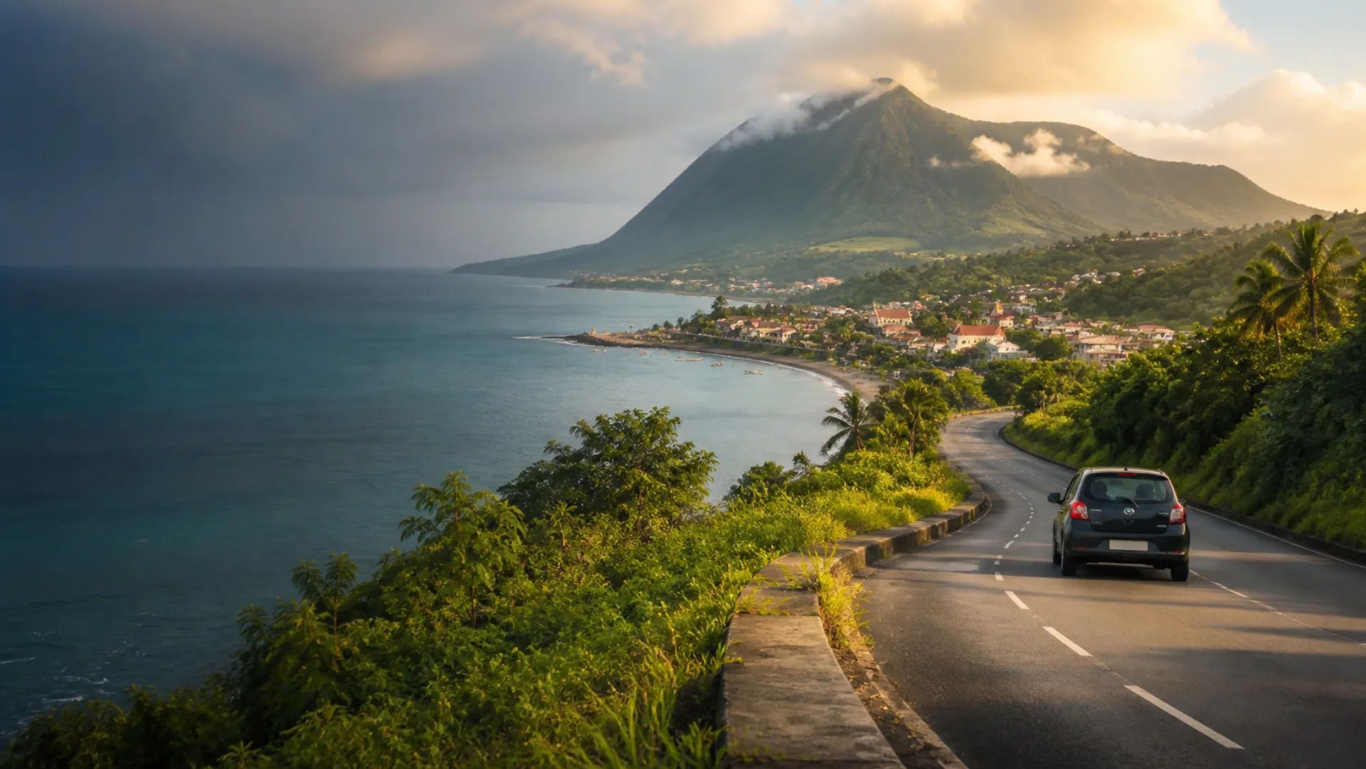 Route panoramique pour un itinéraire en Martinique
