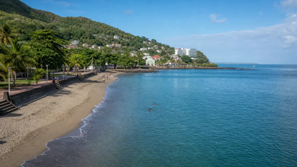 Plage de Madiana à Schoelcher en Martinique