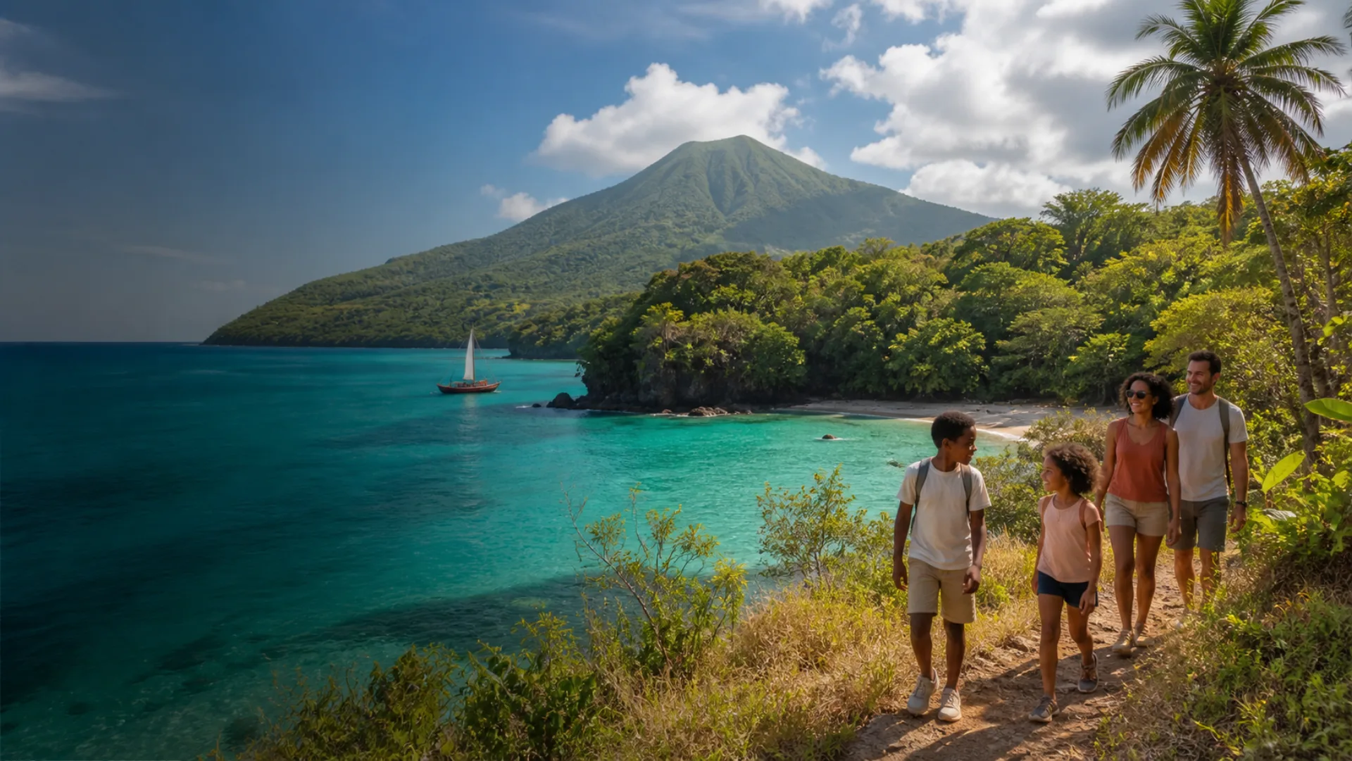 Voyageurs découvrant la nature et la mer en Martinique